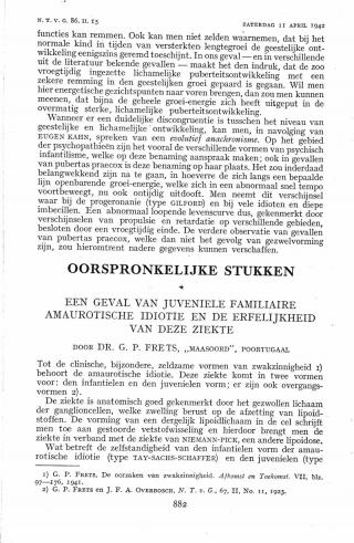 Eerste pagina van het artikel zoals het is gepubliceerd in het tijdschrift