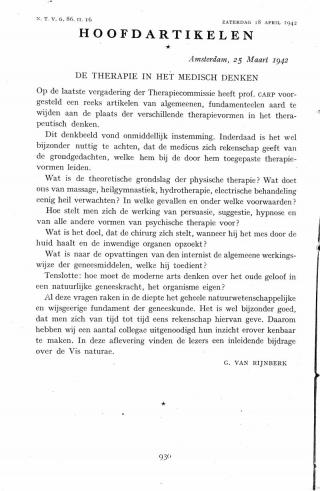 Eerste pagina van het artikel zoals het is gepubliceerd in het tijdschrift