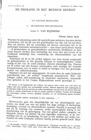 Eerste pagina van het artikel zoals het is gepubliceerd in het tijdschrift