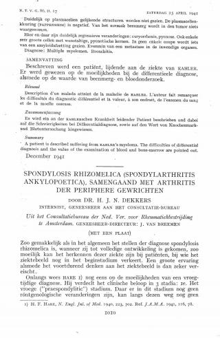 Eerste pagina van het artikel zoals het is gepubliceerd in het tijdschrift