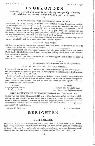 Eerste pagina van het artikel zoals het is gepubliceerd in het tijdschrift