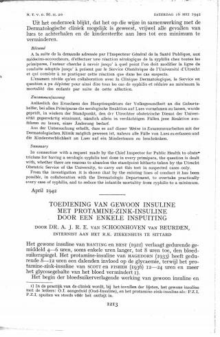 Eerste pagina van het artikel zoals het is gepubliceerd in het tijdschrift