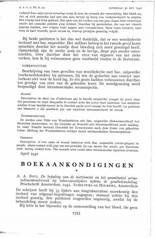 Eerste pagina van het artikel zoals het is gepubliceerd in het tijdschrift