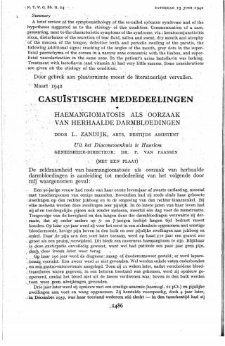 Eerste pagina van het artikel zoals het is gepubliceerd in het tijdschrift