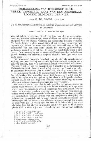 Eerste pagina van het artikel zoals het is gepubliceerd in het tijdschrift