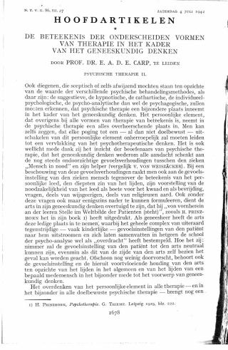 Eerste pagina van het artikel zoals het is gepubliceerd in het tijdschrift