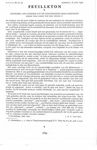 Eerste pagina van het artikel zoals het is gepubliceerd in het tijdschrift