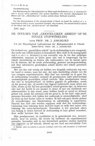 Eerste pagina van het artikel zoals het is gepubliceerd in het tijdschrift