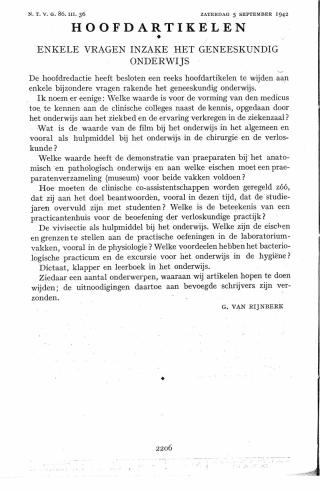 Eerste pagina van het artikel zoals het is gepubliceerd in het tijdschrift