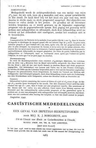 Eerste pagina van het artikel zoals het is gepubliceerd in het tijdschrift