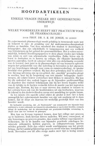 Eerste pagina van het artikel zoals het is gepubliceerd in het tijdschrift