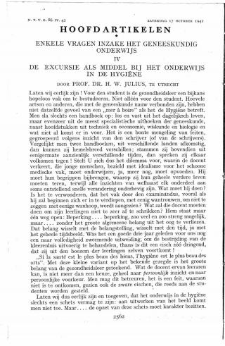 Eerste pagina van het artikel zoals het is gepubliceerd in het tijdschrift