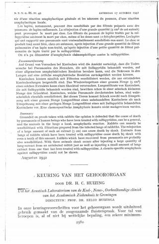 Eerste pagina van het artikel zoals het is gepubliceerd in het tijdschrift