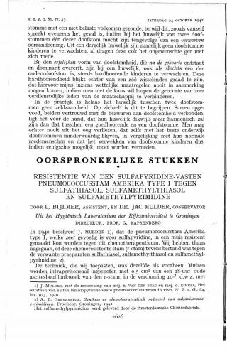 Eerste pagina van het artikel zoals het is gepubliceerd in het tijdschrift