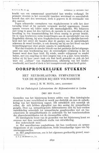 Eerste pagina van het artikel zoals het is gepubliceerd in het tijdschrift