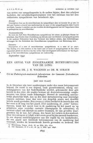 Eerste pagina van het artikel zoals het is gepubliceerd in het tijdschrift