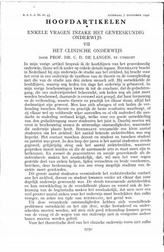 Eerste pagina van het artikel zoals het is gepubliceerd in het tijdschrift