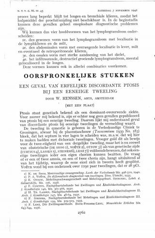 Eerste pagina van het artikel zoals het is gepubliceerd in het tijdschrift