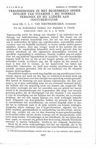 Eerste pagina van het artikel zoals het is gepubliceerd in het tijdschrift