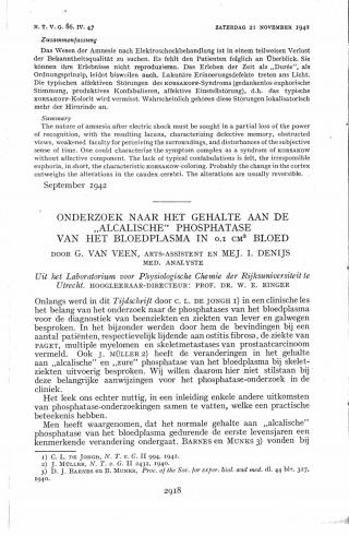 Eerste pagina van het artikel zoals het is gepubliceerd in het tijdschrift