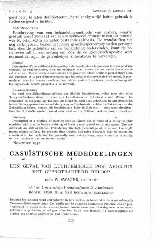 Eerste pagina van het artikel zoals het is gepubliceerd in het tijdschrift