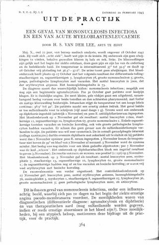 Eerste pagina van het artikel zoals het is gepubliceerd in het tijdschrift