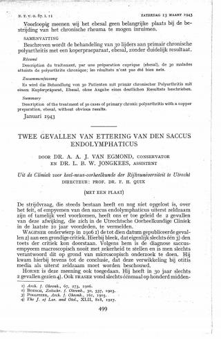 Eerste pagina van het artikel zoals het is gepubliceerd in het tijdschrift