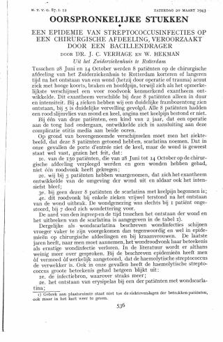 Eerste pagina van het artikel zoals het is gepubliceerd in het tijdschrift