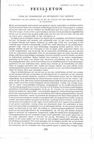 Eerste pagina van het artikel zoals het is gepubliceerd in het tijdschrift