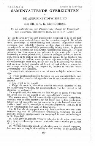 Eerste pagina van het artikel zoals het is gepubliceerd in het tijdschrift