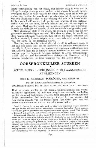 Eerste pagina van het artikel zoals het is gepubliceerd in het tijdschrift