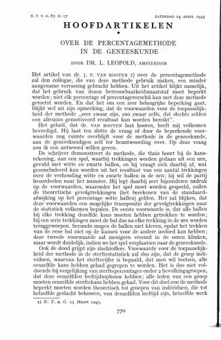 Eerste pagina van het artikel zoals het is gepubliceerd in het tijdschrift