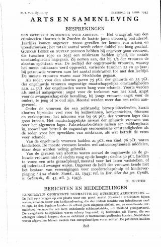 Eerste pagina van het artikel zoals het is gepubliceerd in het tijdschrift