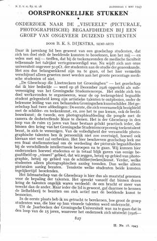 Eerste pagina van het artikel zoals het is gepubliceerd in het tijdschrift