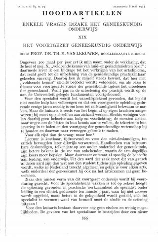 Eerste pagina van het artikel zoals het is gepubliceerd in het tijdschrift