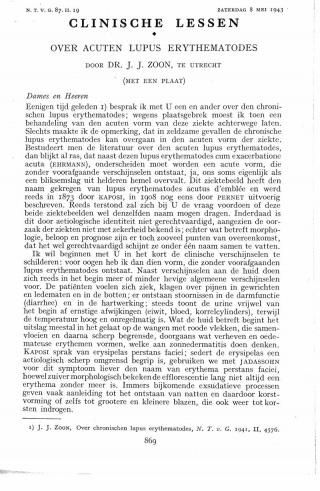 Eerste pagina van het artikel zoals het is gepubliceerd in het tijdschrift