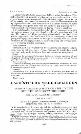 Eerste pagina van het artikel zoals het is gepubliceerd in het tijdschrift