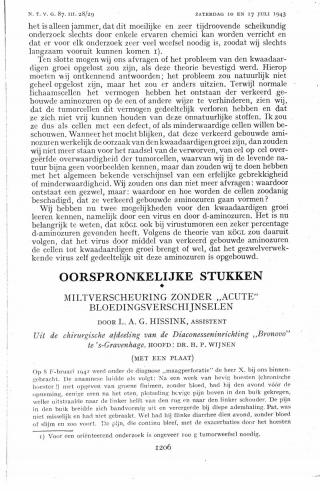 Eerste pagina van het artikel zoals het is gepubliceerd in het tijdschrift