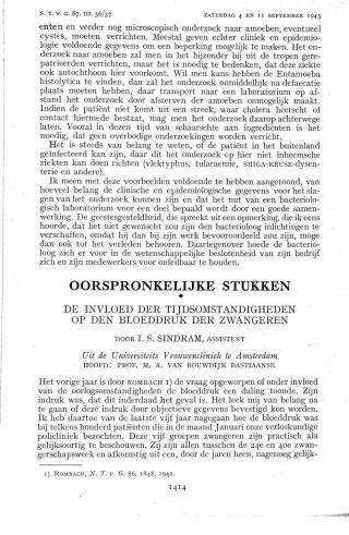 Eerste pagina van het artikel zoals het is gepubliceerd in het tijdschrift