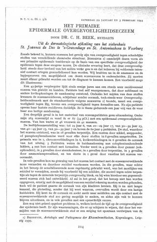 Eerste pagina van het artikel zoals het is gepubliceerd in het tijdschrift
