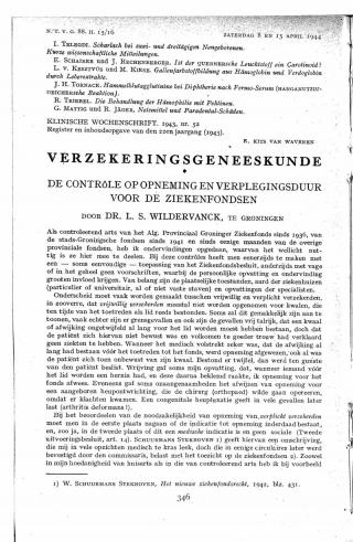 Eerste pagina van het artikel zoals het is gepubliceerd in het tijdschrift