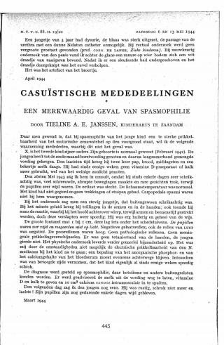 Eerste pagina van het artikel zoals het is gepubliceerd in het tijdschrift