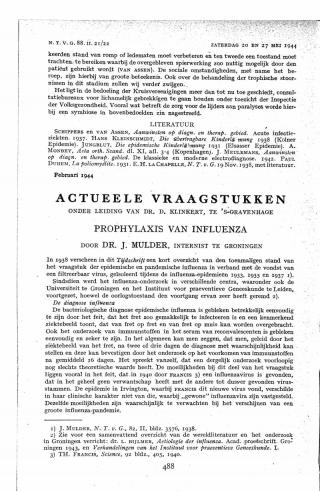 Eerste pagina van het artikel zoals het is gepubliceerd in het tijdschrift