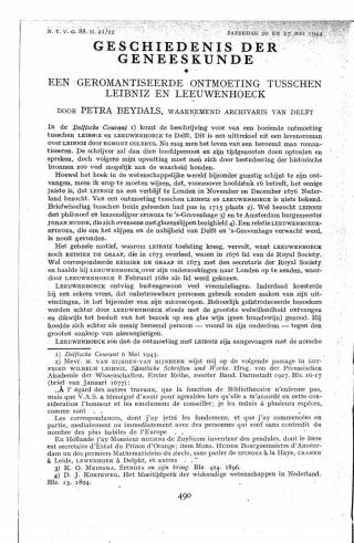 Eerste pagina van het artikel zoals het is gepubliceerd in het tijdschrift