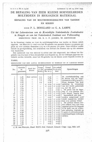 Eerste pagina van het artikel zoals het is gepubliceerd in het tijdschrift