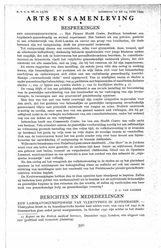 Eerste pagina van het artikel zoals het is gepubliceerd in het tijdschrift