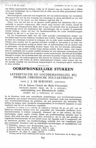 Eerste pagina van het artikel zoals het is gepubliceerd in het tijdschrift