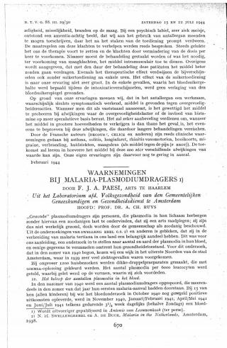 Eerste pagina van het artikel zoals het is gepubliceerd in het tijdschrift