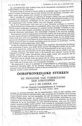 Eerste pagina van het artikel zoals het is gepubliceerd in het tijdschrift