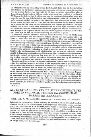 Eerste pagina van het artikel zoals het is gepubliceerd in het tijdschrift